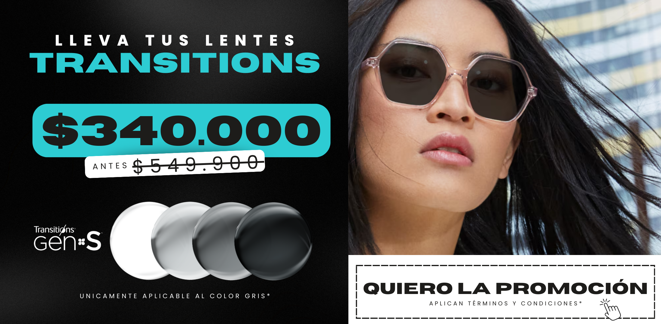 Promoción Transitions Gen S $340.000